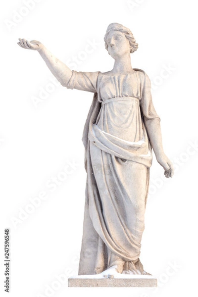 Fototapeta Sculpture of the ancient Greek god Latona, isolate - Image