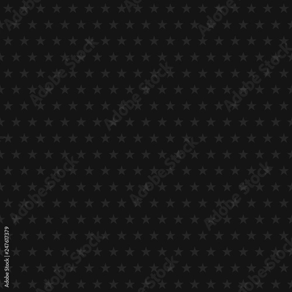 Fototapeta Abstract seamless pattern of small stars in black and gray colors