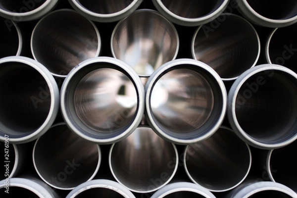 Obraz Tubes d'évacuation empilés
