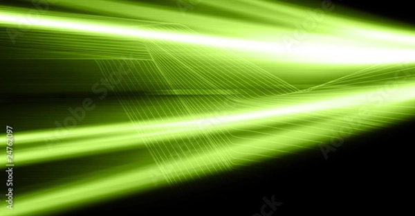 Obraz green futuristic background