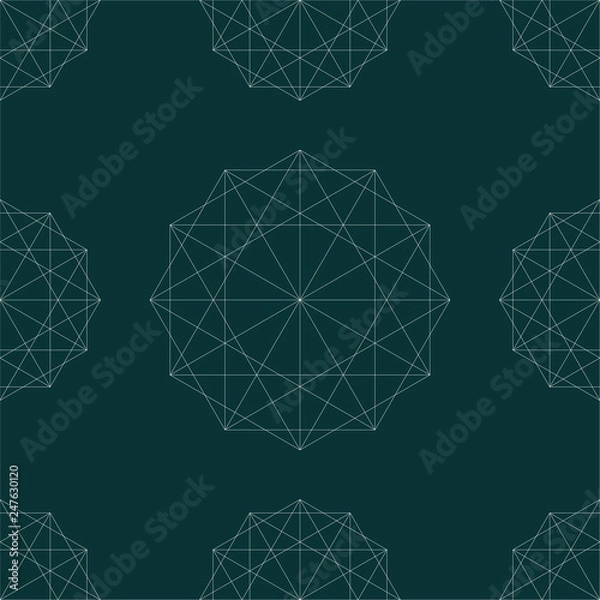 Obraz Seamless stylish textile pattern. Vector illustration.