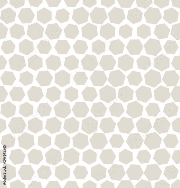 Fototapeta hexagon halftone seamless minimal design pattern, geometric background print texture