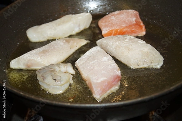 Obraz Fisch in Pfanne