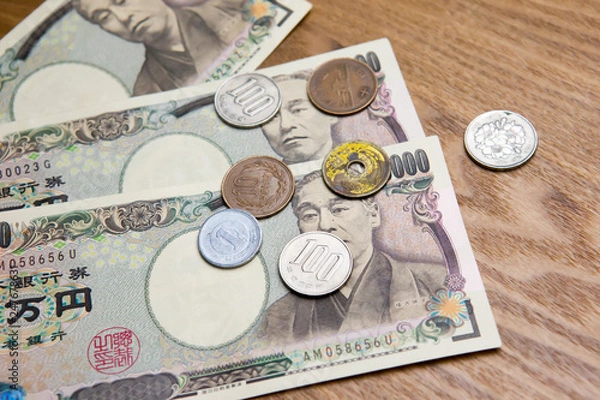Obraz 紙幣とコイン