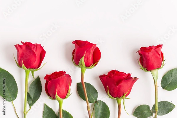 Obraz Red Roses Flatlay 2.0