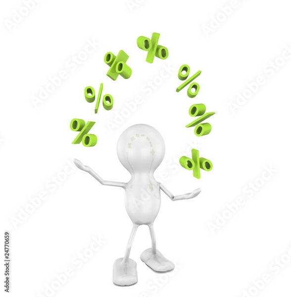 Obraz Juggling with finance