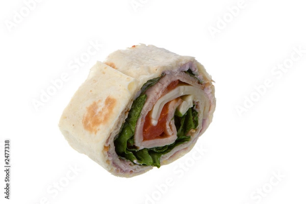 Obraz turkey wrap sandwich