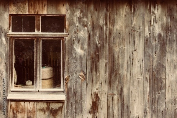 Obraz window in an old house