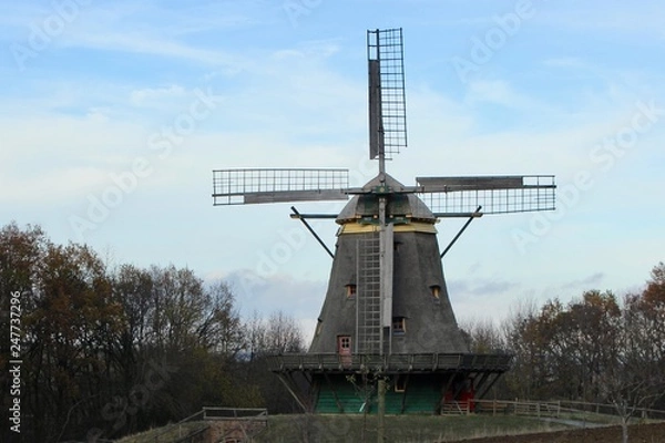 Fototapeta dutch windmill