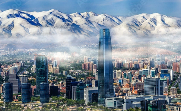Obraz Santiago Chile cityscape
