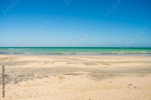Fototapeta A view of Praia do Sossego (Sossego beach) on Itamaraca island (Pernambuco, Brazil)