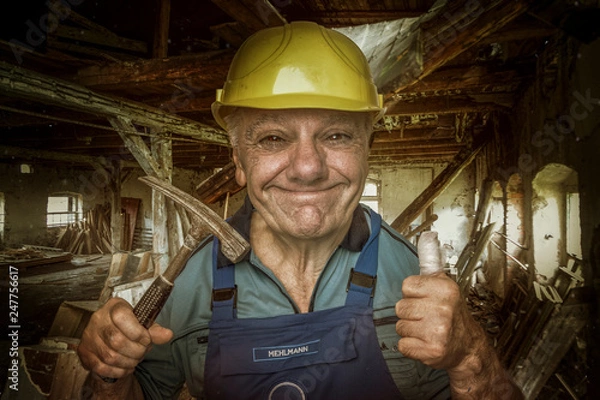 Fototapeta Der Bauarbeiter