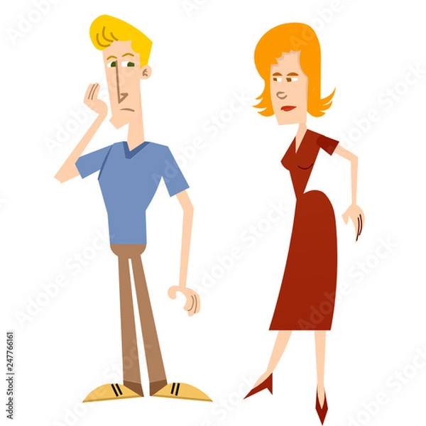 Obraz Bad mood couple