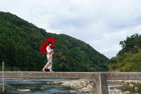 Obraz 浴衣姿の女性