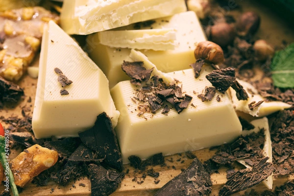 Fototapeta Schokolade weiss