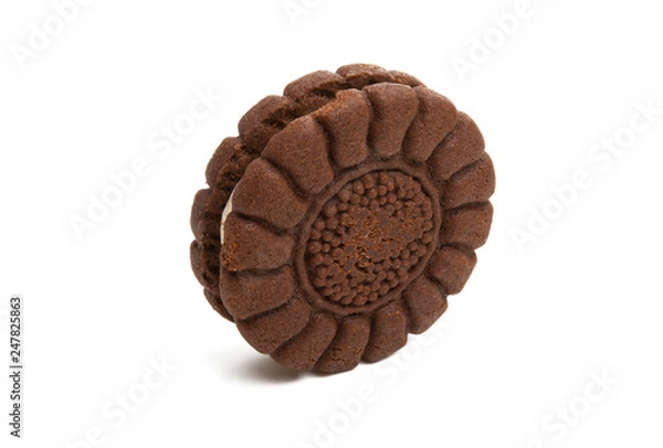 Fototapeta sandwich cookie isolated