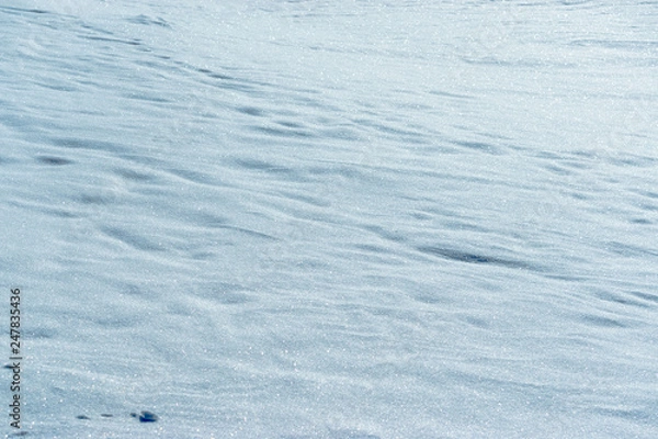 Fototapeta Sparkling snow. Winter atmosphere. Background of snow
