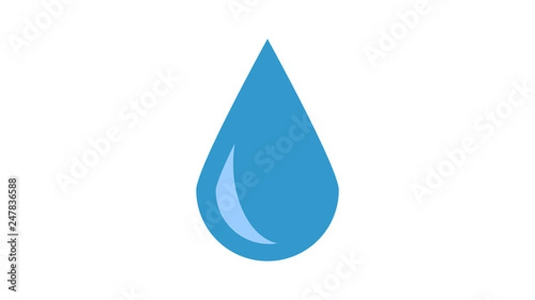 Obraz Drop logo vector design. Water icon