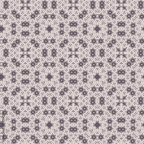 Fototapeta Seamless color pattern from a variety of shapes.