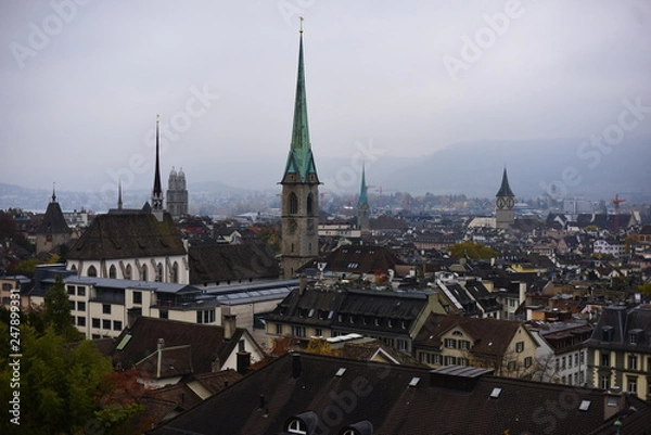 Obraz Zurich Rooftops