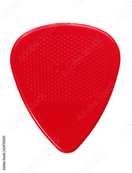 Fototapeta Zbliżenie plektron gitara na białym # 1