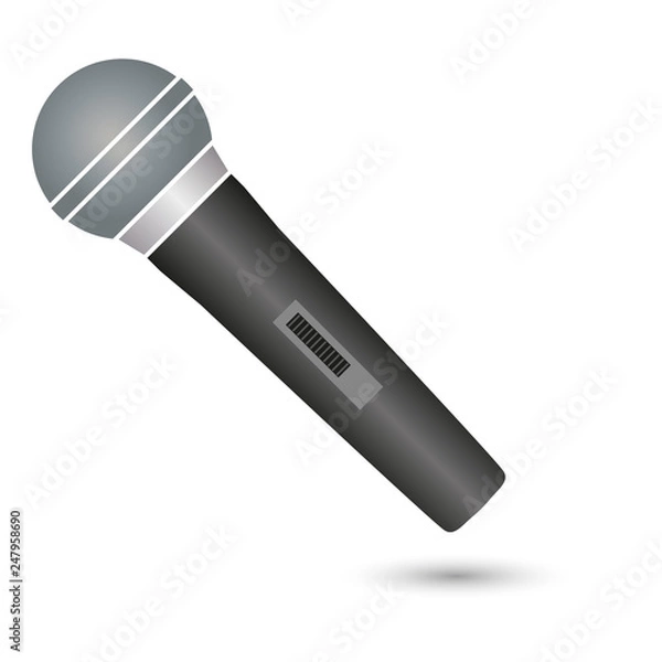 Fototapeta Mikrofon, Logo, Musik und Sound Icon