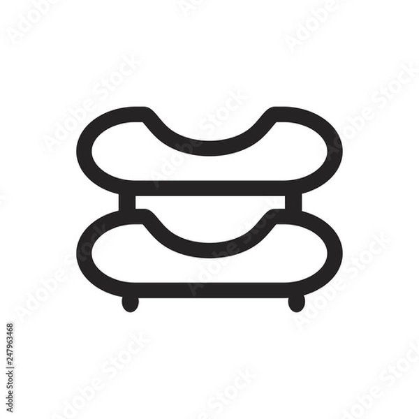 Fototapeta Shelf vector icon