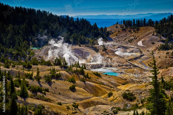 Obraz Bumpass Hell volcanic thermal area