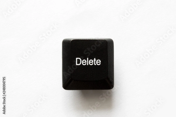 Obraz computer keyboard keys. delete