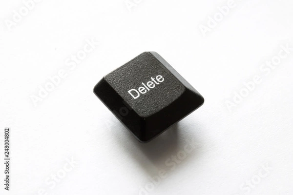 Fototapeta computer keyboard keys. delete