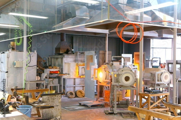 Obraz ガラス工房 作業場 工芸品 クラフト