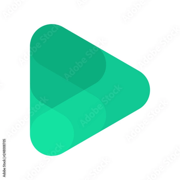 Fototapeta Icon Button Play Medien