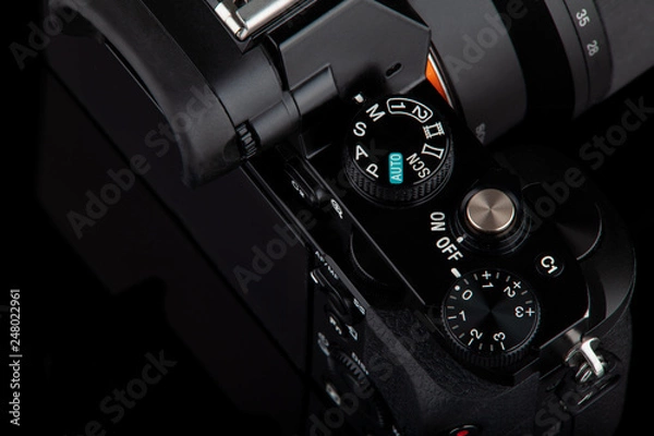 Obraz Dsrl Mirrorless Camera Buttuns Closeup 
