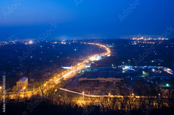 Obraz sunset over the city