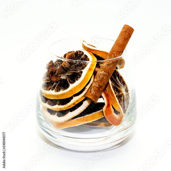 Obraz dried fruit in a glass