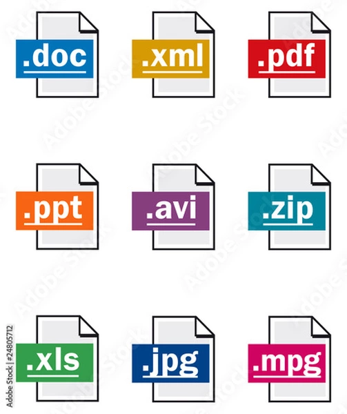 Obraz Dokumentsymbole-Sammlung 1