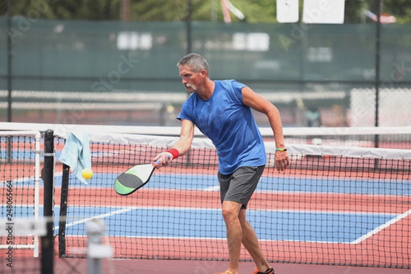 Obraz pickleball baseline lob