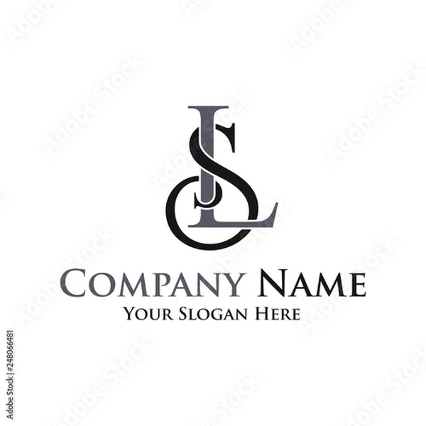 Obraz letter LS vector logo template design inspiration