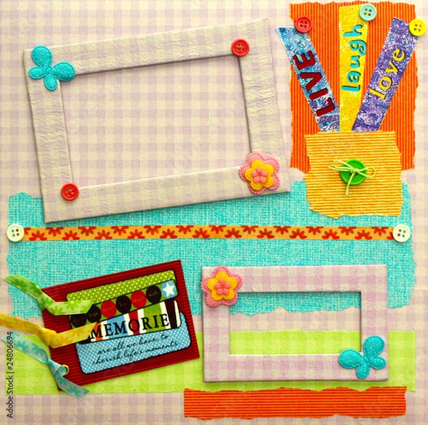 Obraz scrapbook cover