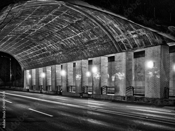 Fototapeta 한국 청주시티의 터널풍경  