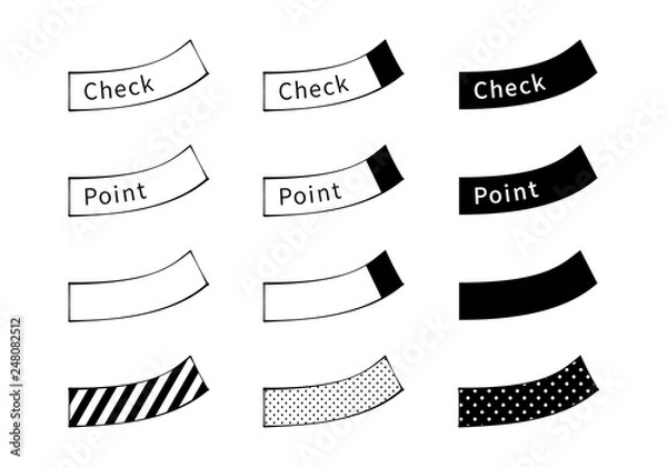 Obraz 付箋のセット