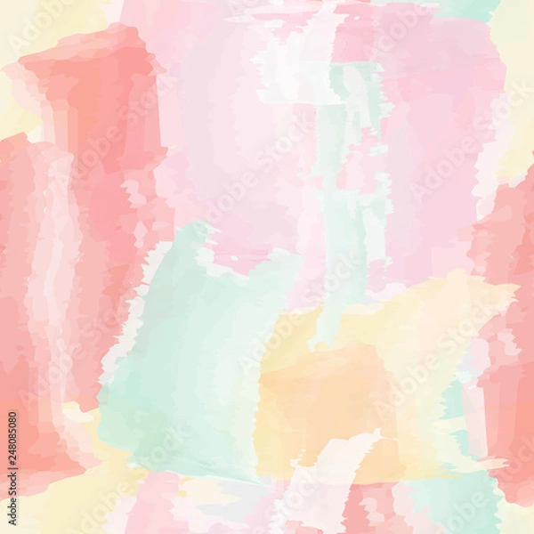 Fototapeta Seamless pattern painting vector, abstract brushstroke background