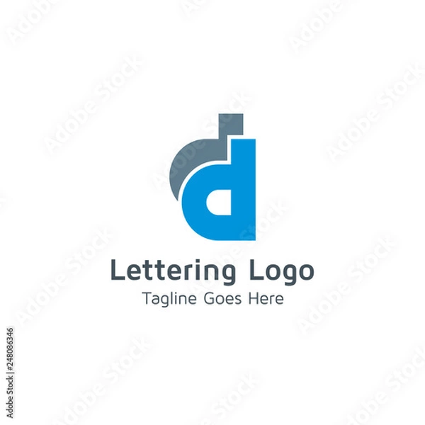 Fototapeta Lettering D Vector