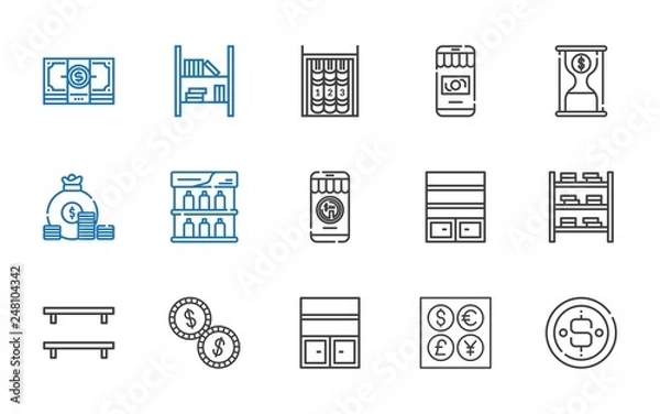 Obraz stack icons set