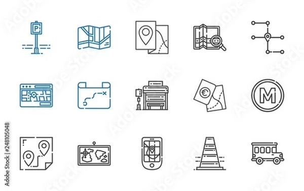 Obraz street icons set