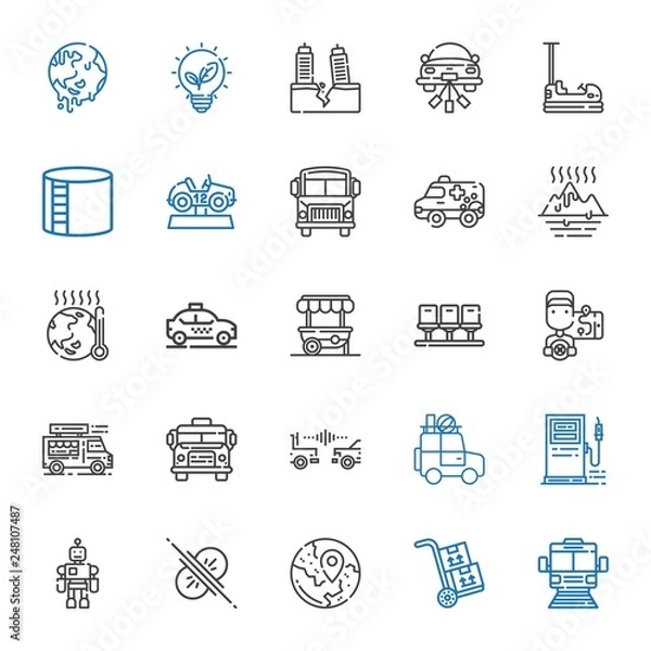 Obraz car icons set