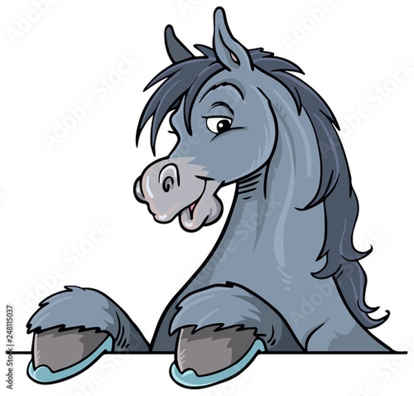 Obraz cute horse vector