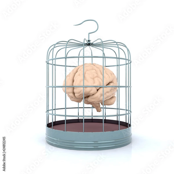 Obraz brain inside the birdcage