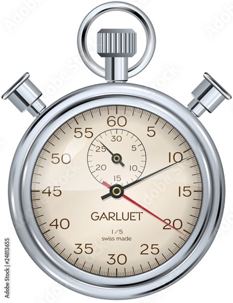 Fototapeta vector: retro stop watch