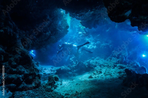 Obraz Jaskinie Claudia Reef na Morzu Czerwonym, Egipt